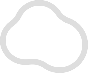 A small outline cloud